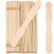 Wooden 8" Fan Handles, Wedding Programs, or Paint Mixing, Pack 100, Jumbo Craft Popsicle Sticks for Auction Bid Paddles, Wooden Wavy Flat Stems for Any DIY Crafting Supplies Kit